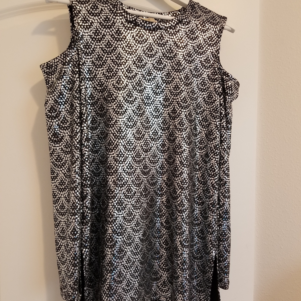 Michael Kors cold shoulder long sleeves tunic